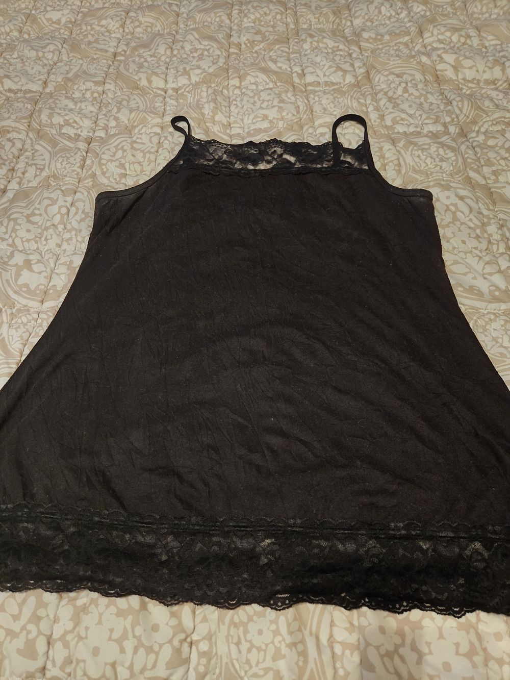 Maurices Black Lace-Trim Camisole